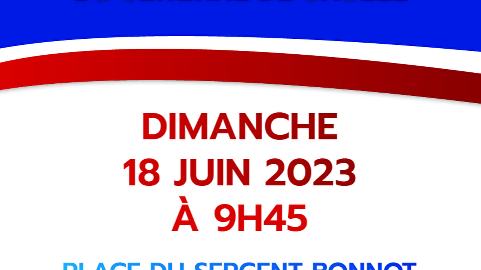 Commémoration du 18 juin