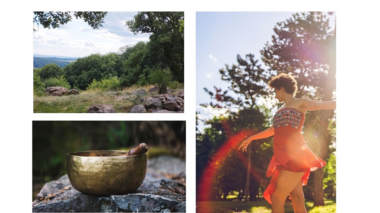 Journée de reconnexion à soi en pleine nature avec yoga, écriture et mouvement dansé.