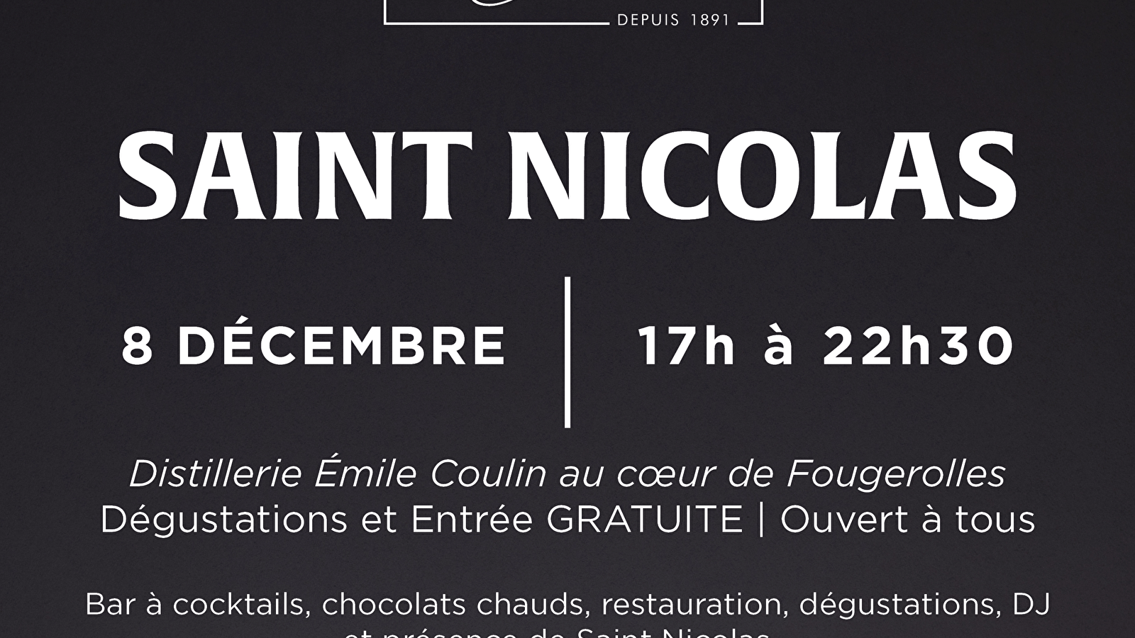 Saint Nicolas à la distillerie Emile Coulin 