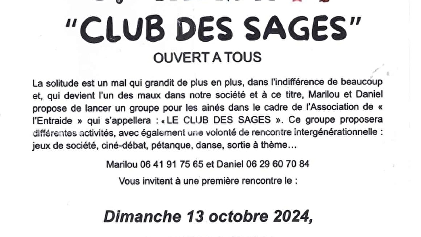 Club des Sages