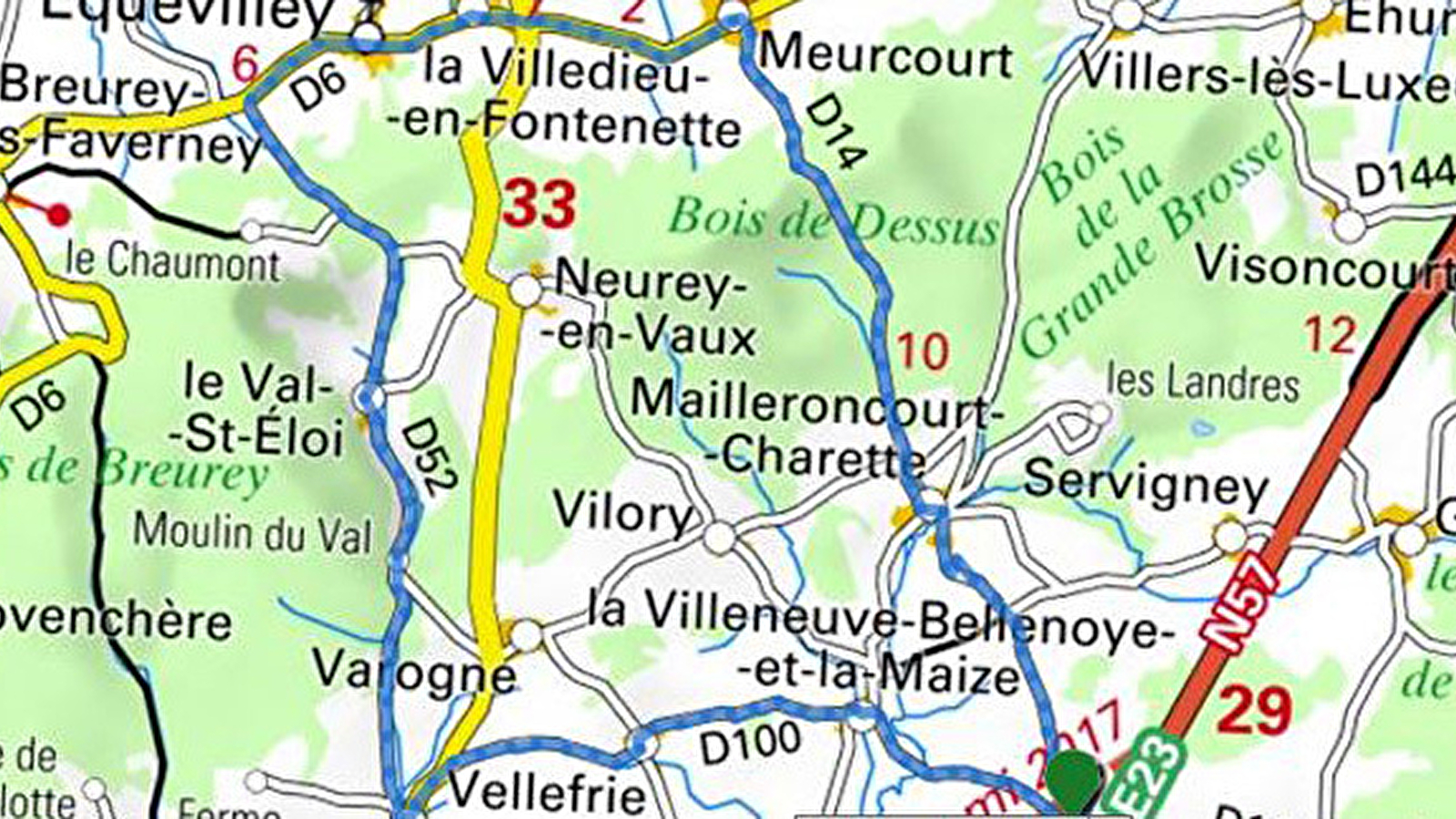 Circuit vélo n°11 'La boucle du Mont Vaulot'