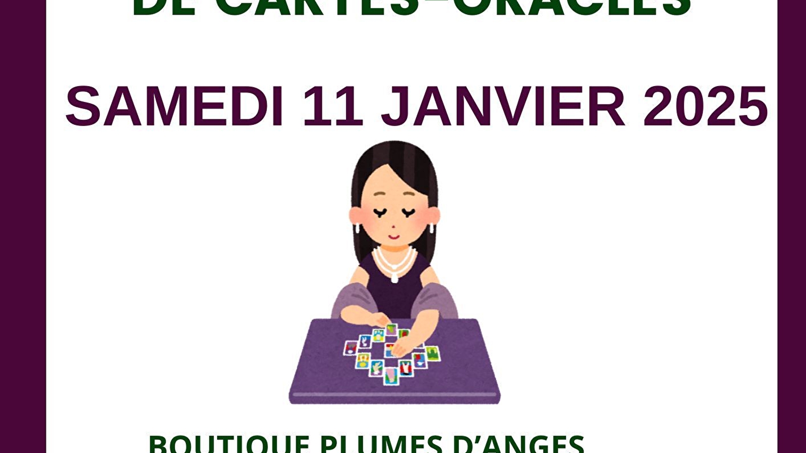 Stage de tirage de cartes-oracles