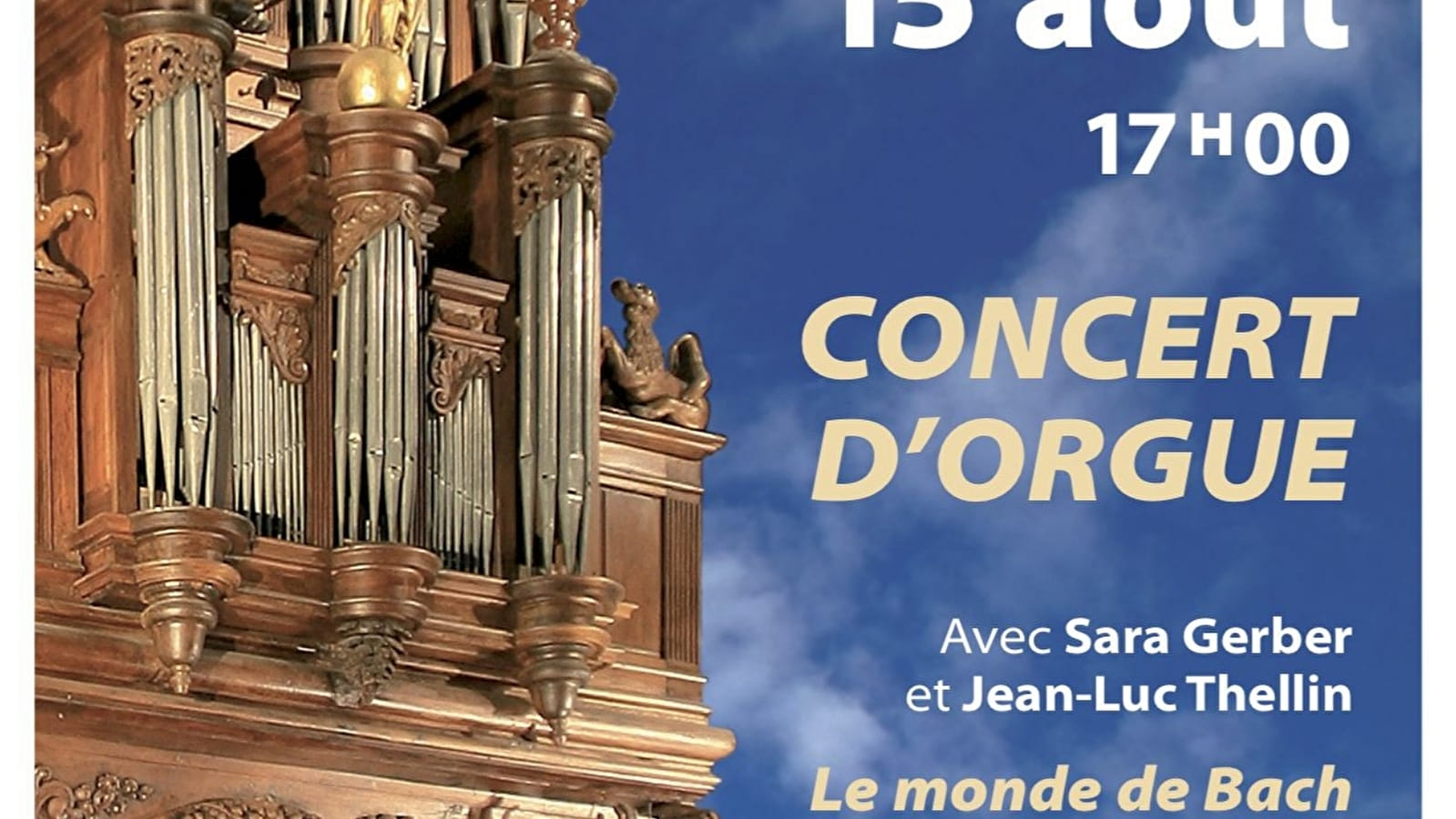 Concert d’orgue à 4 mains et 4 pieds