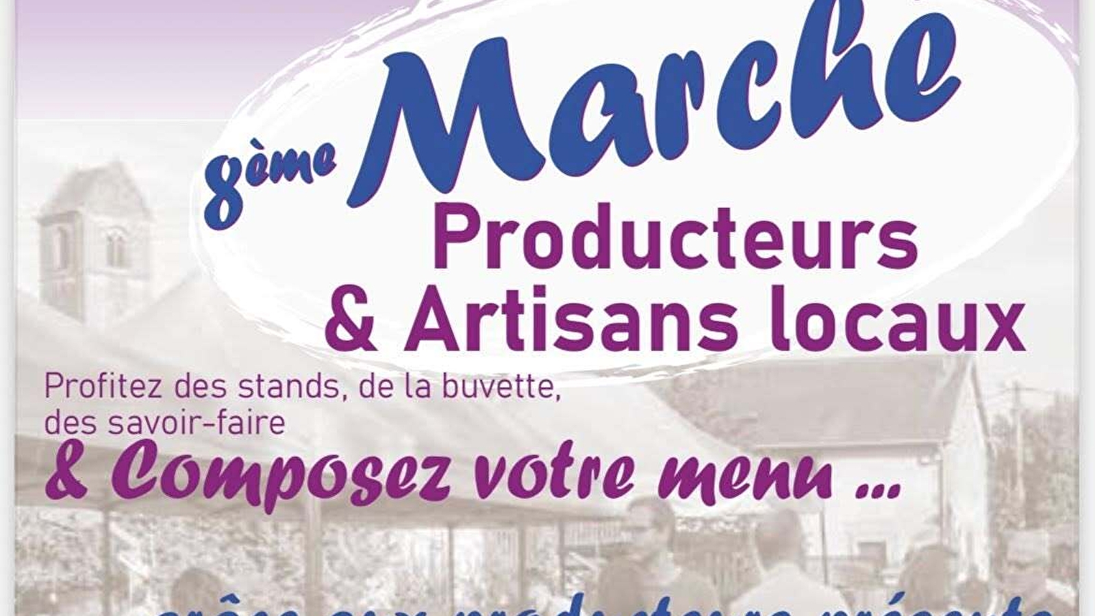 8ème marché de producteurs et artisans locaux