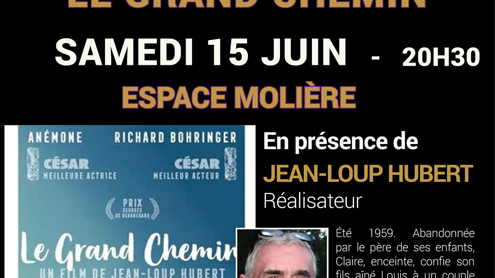 Séance évènement : Le grand chemin