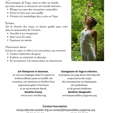 Journée de reconnexion à soi en pleine nature avec yoga, écriture et mouvement dansé.
