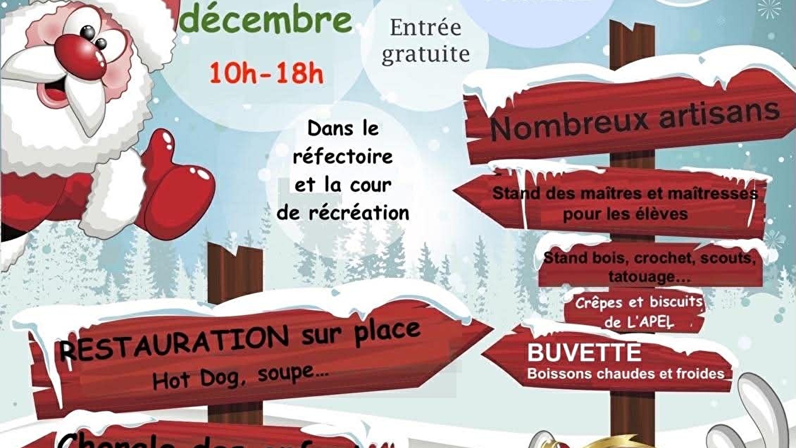 Marché de Noël de l'ensemble scolaire St Colomban