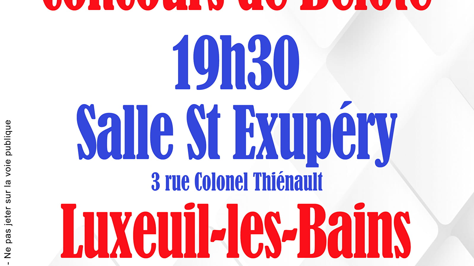 Concours de Belote