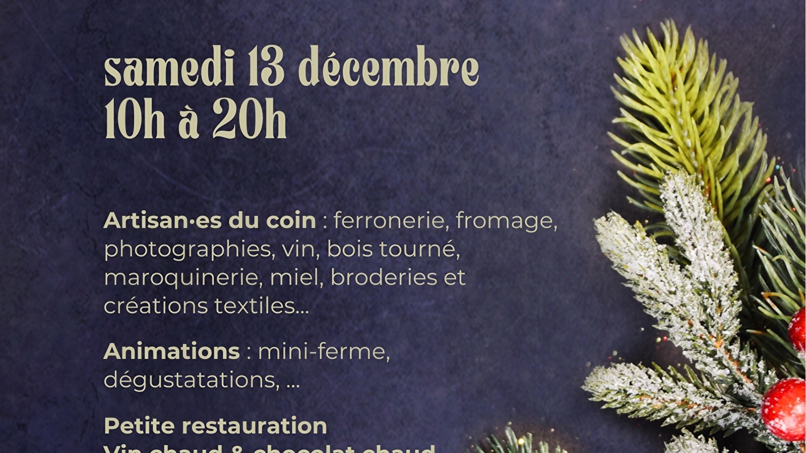 L’atelier de Flo (ADF) fait son marché de Noël !