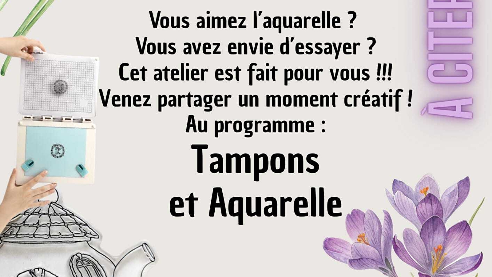 Atelier aquarelle pour tous