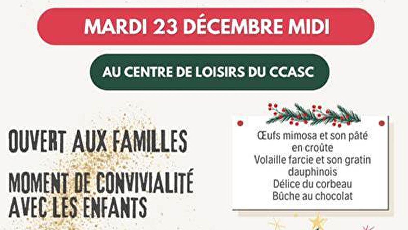 Repas de Noël partagé