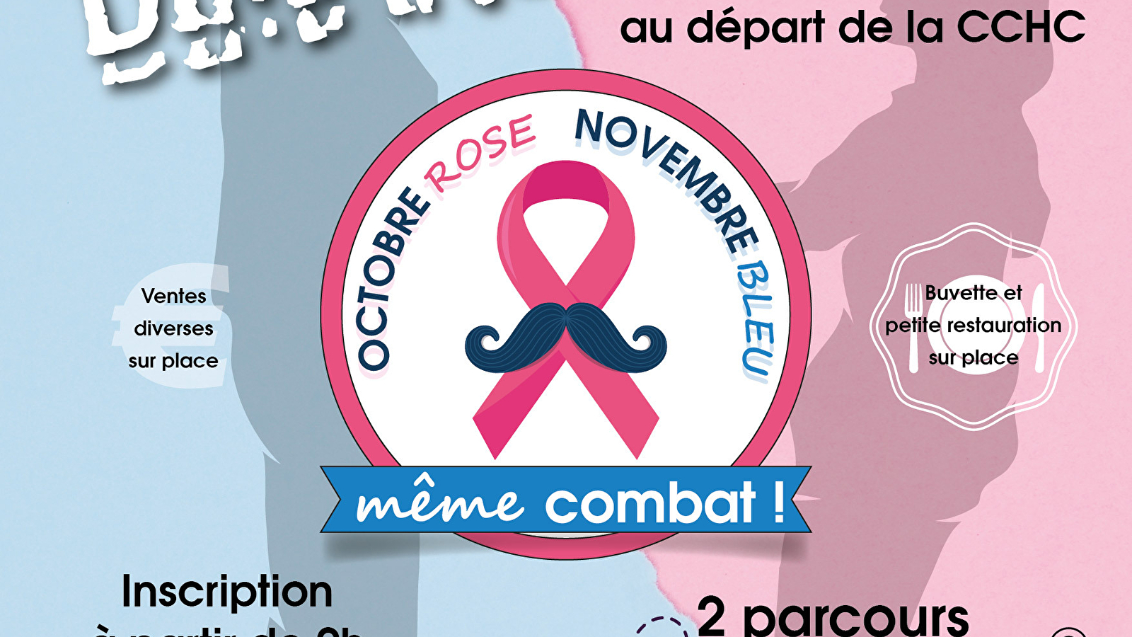Marche solidaire Octobre Rose et Novembre Bleu en Haute Comté