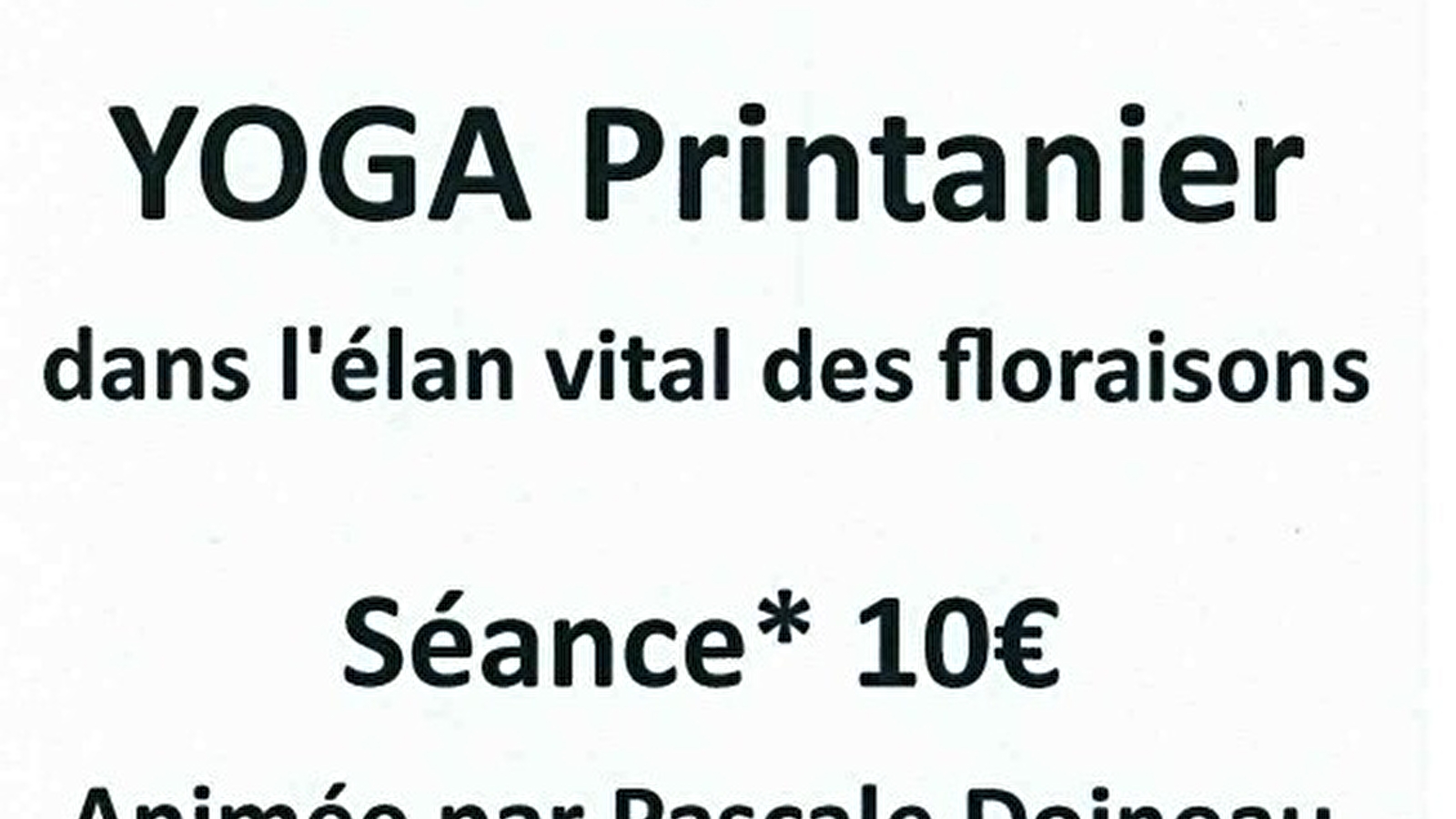 Yoga printanier