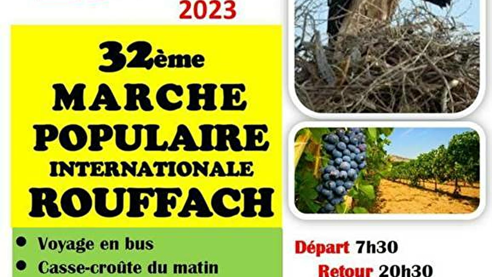Bus pour la marche populaire de Rouffach
