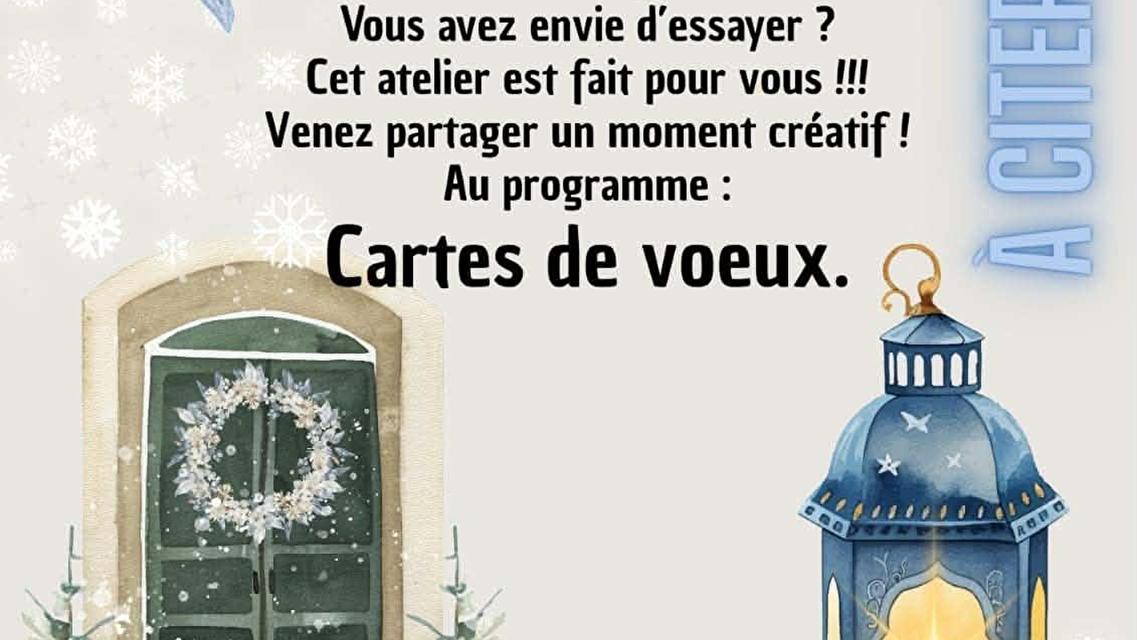 Atelier aquarelle pour tous