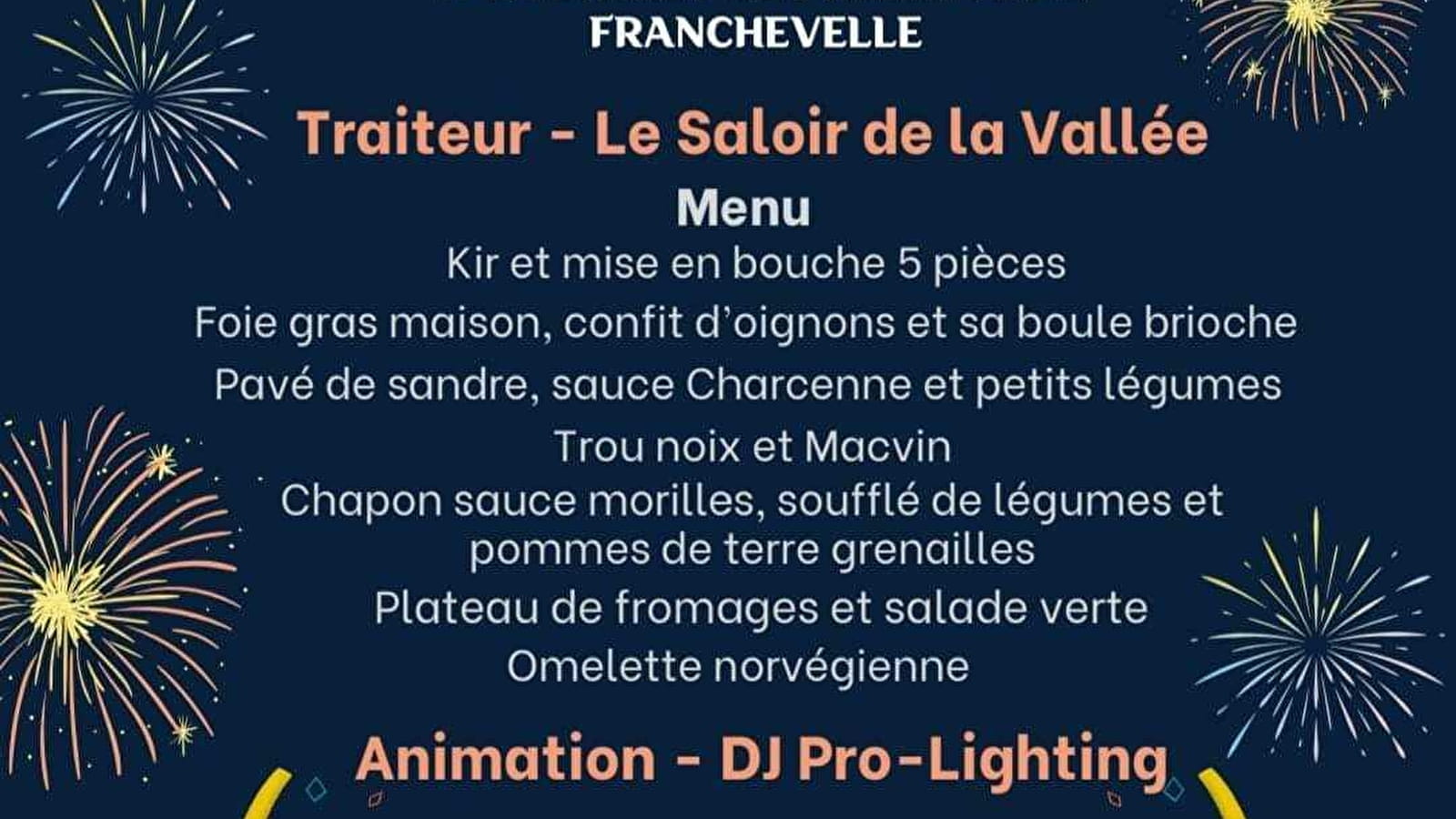 Repas dansant de la St Sylvestre