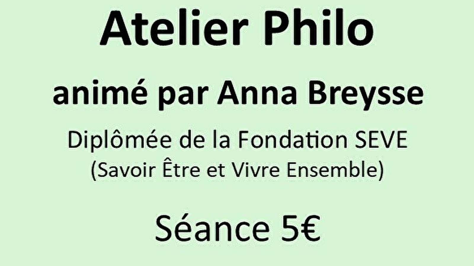 Atelier philo