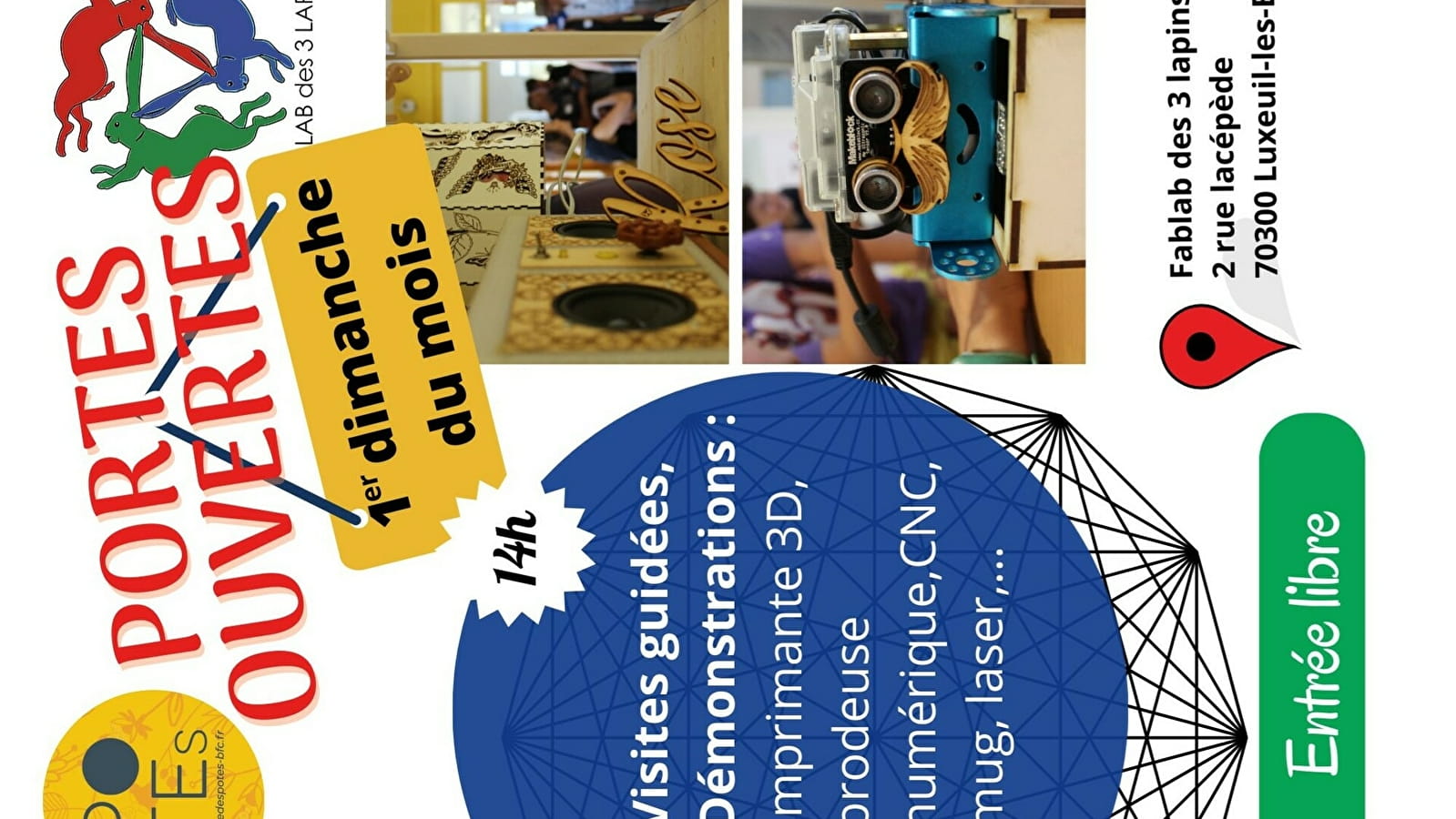 Portes ouvertes du fablab des 3 lapins