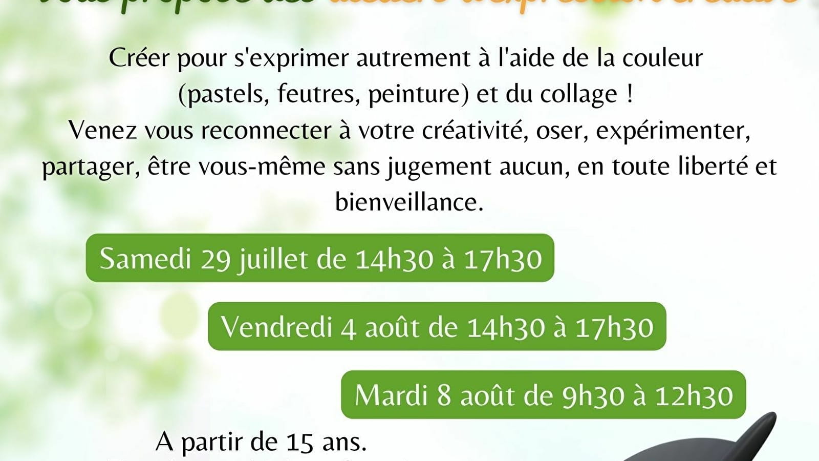 Atelier expression créative