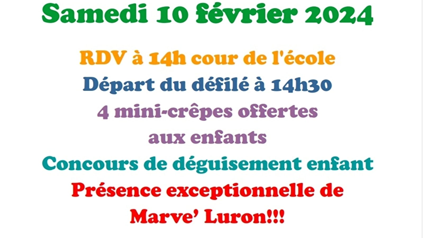 Carnaval à Velorcey