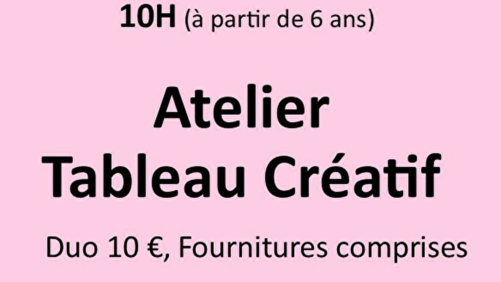 Atelier tableau créatif