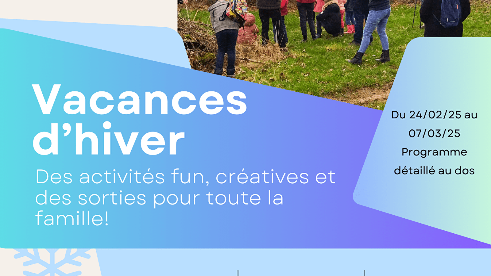 Animations vacances d'hiver aux Centres sociaux