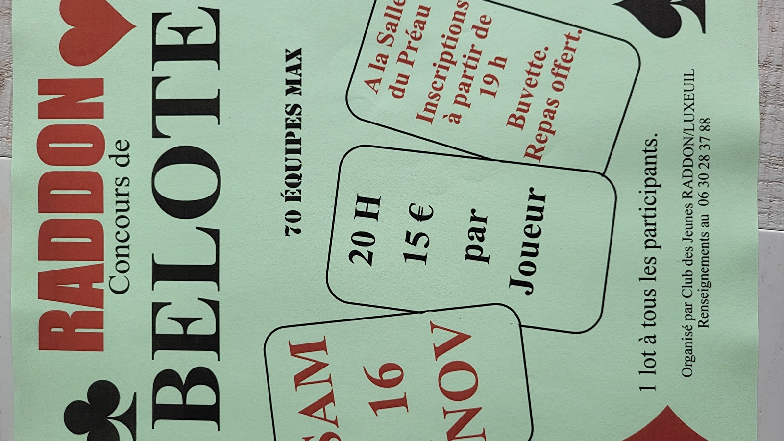 Concours de Belote