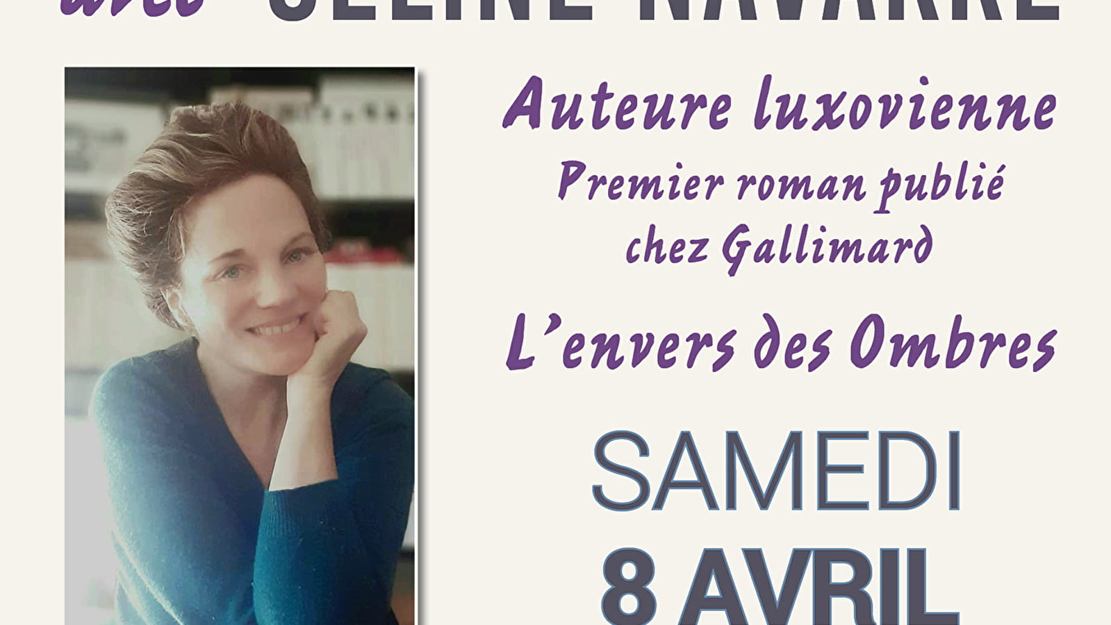 Rencontre et dédicaces avec Céline Navarre